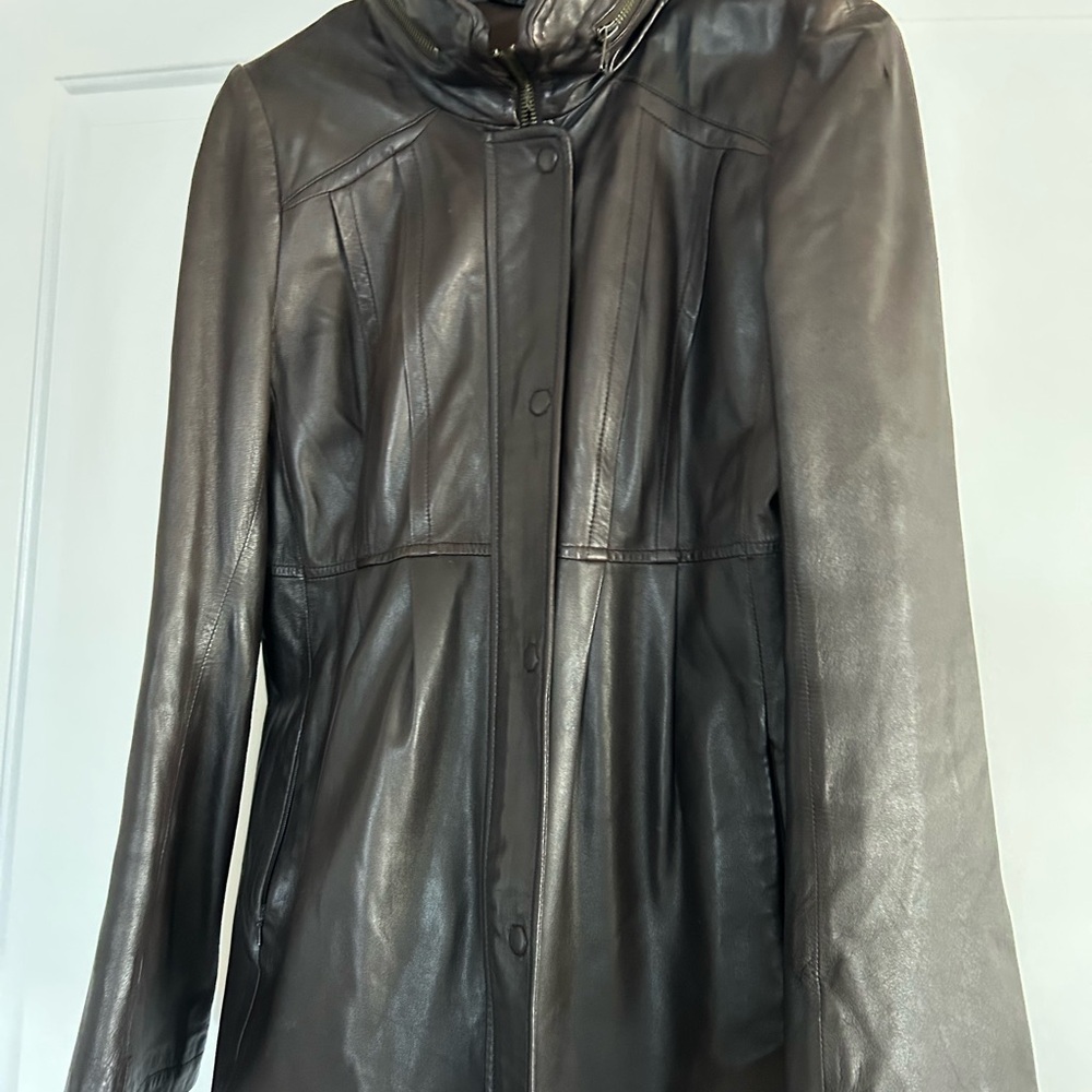 Women's Dark Brown Leather Jacket